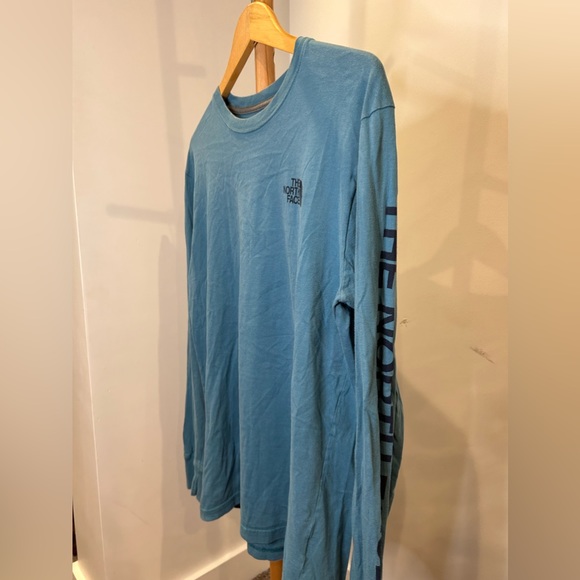 Turquoise North Face Long Sleeve - Picture 2 of 3